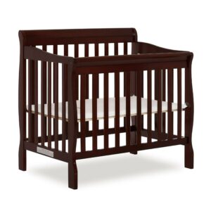 Dream On Me Aden 4-in-1 Convertible Mini Crib Espresso
