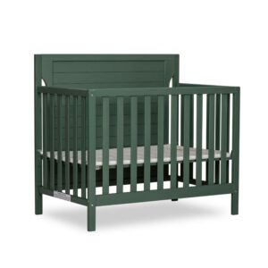 Dream On Me Bellport 4 in 1 Convertible Mini Crib In Green