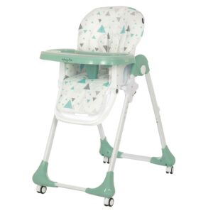Dream On Me Jazz Highchair, Adjustable Height, Easy to clean in Green