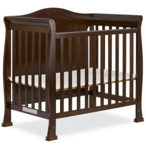 Dream On Me Naples Full Panel 4-in-1 Convertible Mini Crib, Espresso