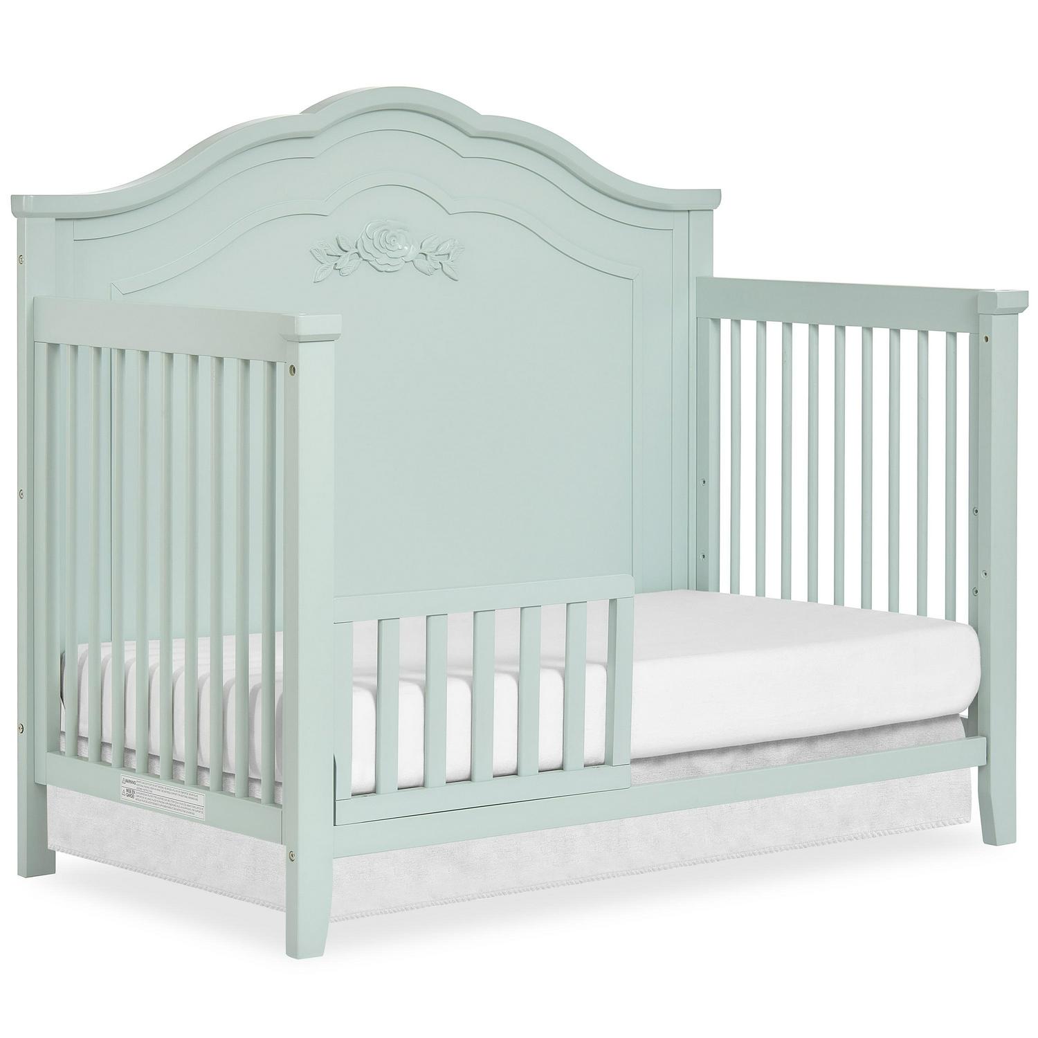 SweetPea Baby Rose 4-in-1 Convertible Crib in Seafoam Green, Baby Crib with Spindles, Greenguard Gold Certified, Easy Assembly, Sustainable New Zealand Pinewood Sea Foam Green - Image 18