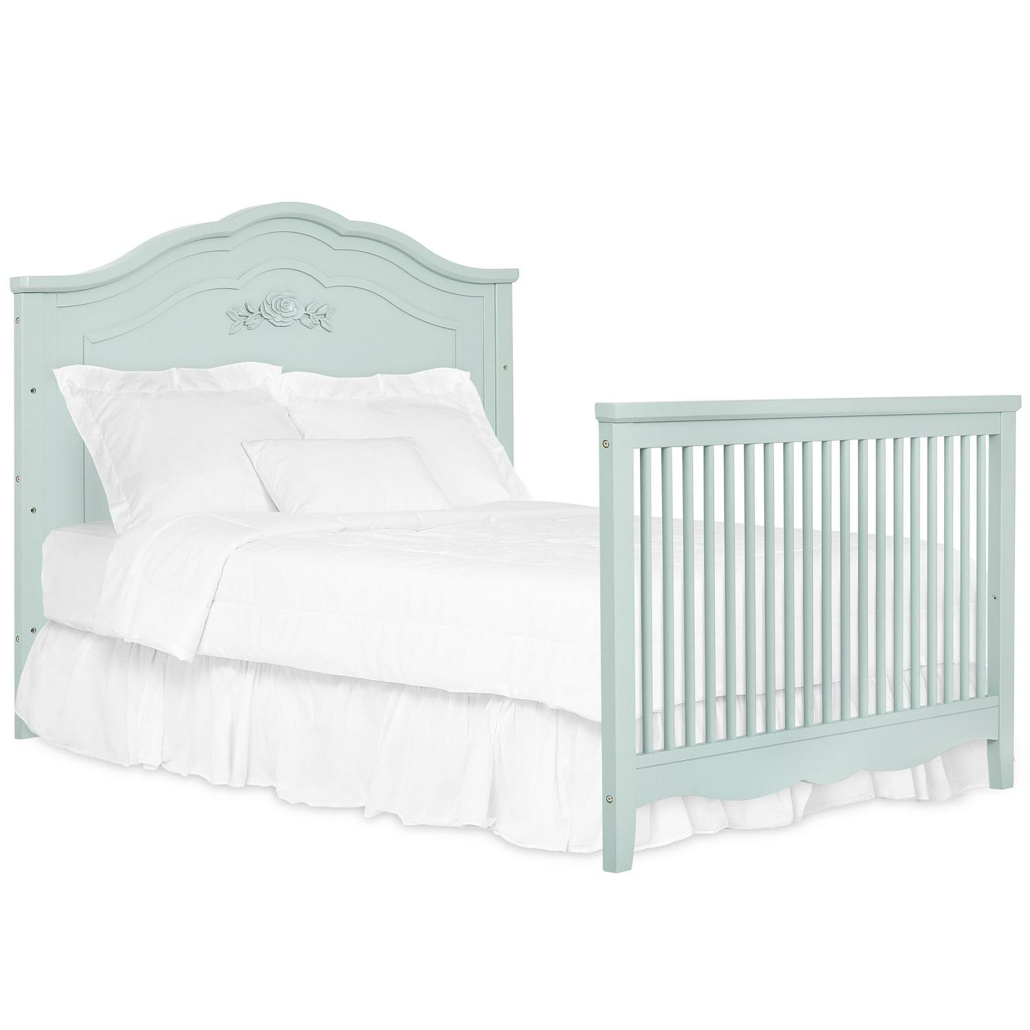 SweetPea Baby Rose 4-in-1 Convertible Crib in Seafoam Green, Baby Crib with Spindles, Greenguard Gold Certified, Easy Assembly, Sustainable New Zealand Pinewood Sea Foam Green - Image 21