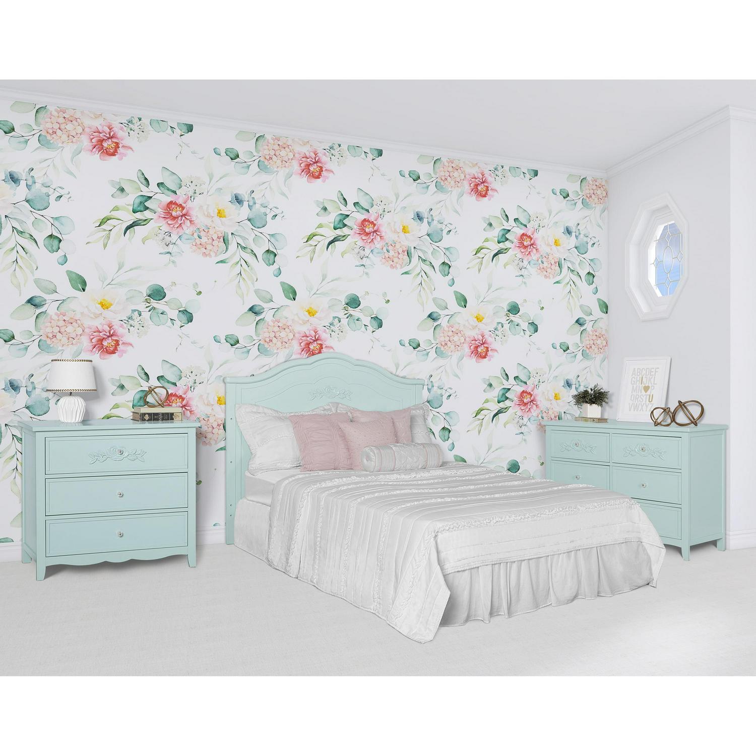 SweetPea Baby Rose 4-in-1 Convertible Crib in Seafoam Green, Baby Crib with Spindles, Greenguard Gold Certified, Easy Assembly, Sustainable New Zealand Pinewood Sea Foam Green - Image 14