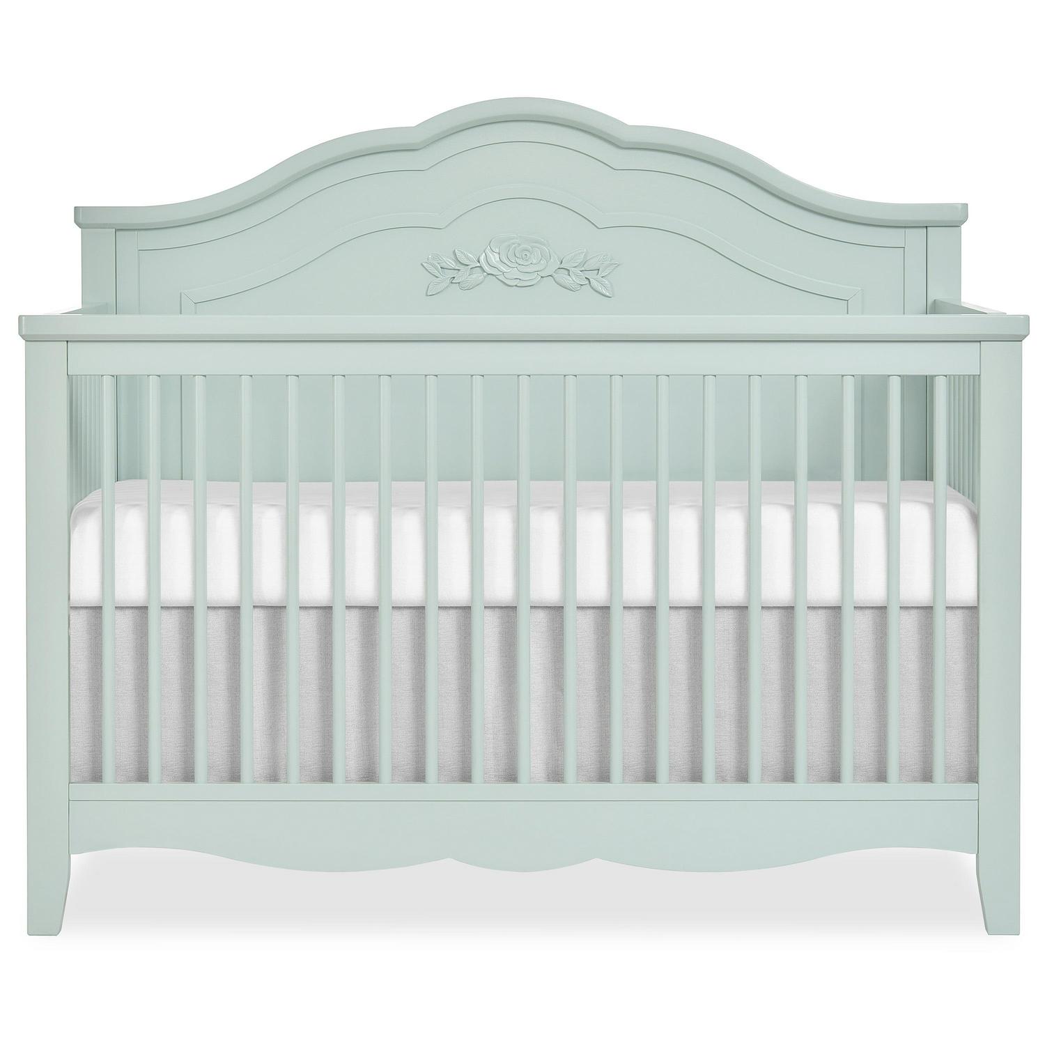 SweetPea Baby Rose 4-in-1 Convertible Crib in Seafoam Green, Baby Crib with Spindles, Greenguard Gold Certified, Easy Assembly, Sustainable New Zealand Pinewood Sea Foam Green - Image 16