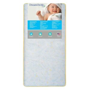 Evolur Dream On Me Stars Light Crib and Toddler 202 Coil Mattress