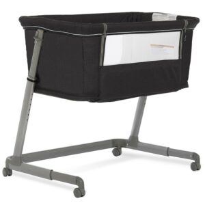 Dream On Me Waves 3-in-1 Baby Bassinet, Bedside Sleeper and Playard in Dark Grey, JPMA Certified