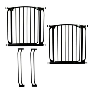 Dreambaby Black Metal Chelsea Auto Close Baby Security Gate Value Pack