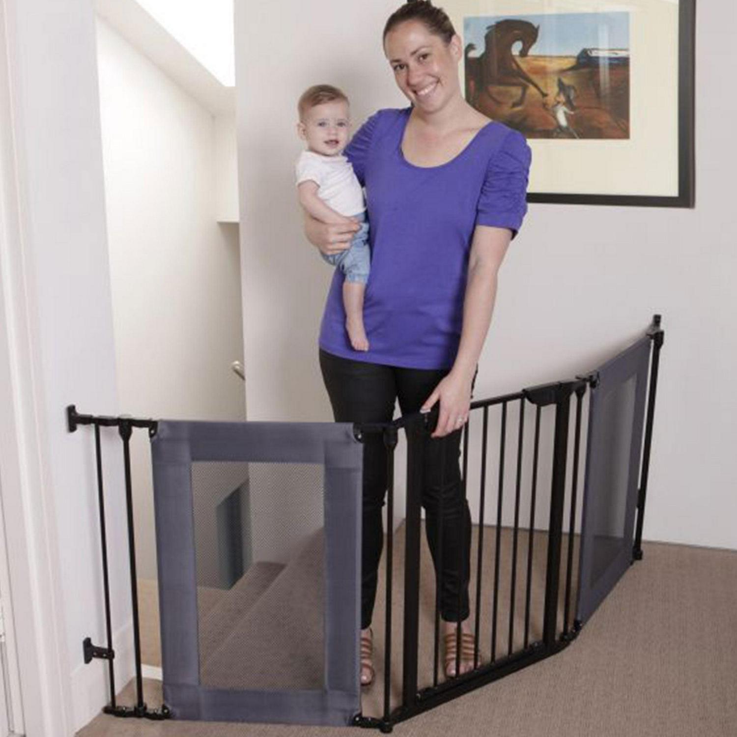 Dreambaby L2060BB Denver Adapta Baby Safety Gate Mesh Barrier, Black - Image 8