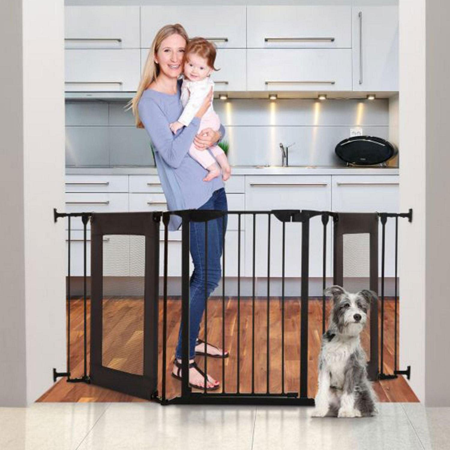 Dreambaby L2060BB Denver Adapta Baby Safety Gate Mesh Barrier, Black - Image 5