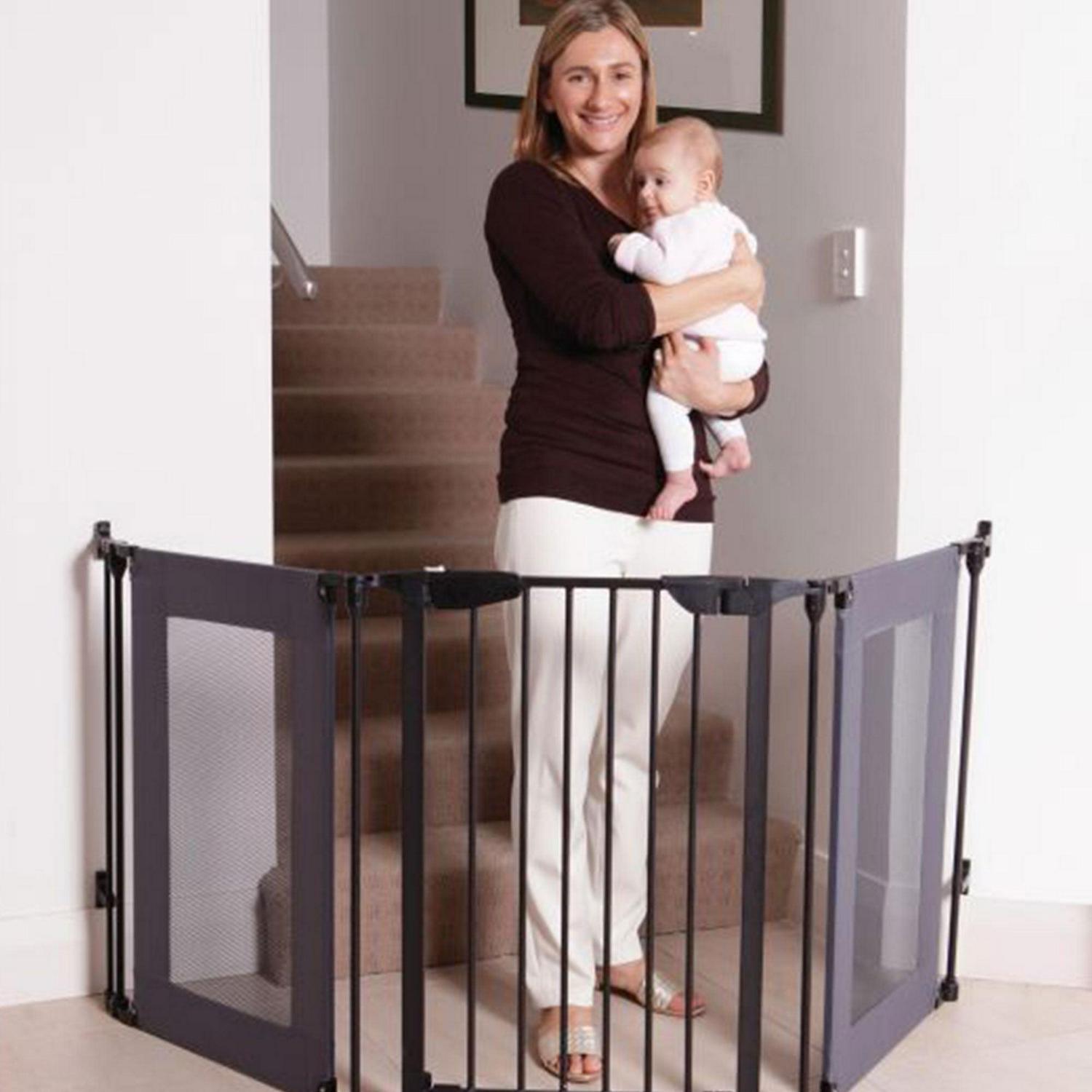 Dreambaby L2060BB Denver Adapta Baby Safety Gate Mesh Barrier, Black - Image 10