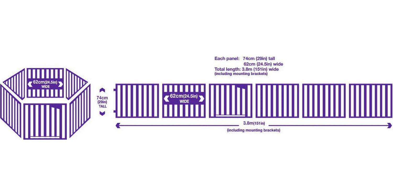 Dreambaby Royale 3-in-1 Converta® Play-Pen Gate fits up to 151" - Image 2