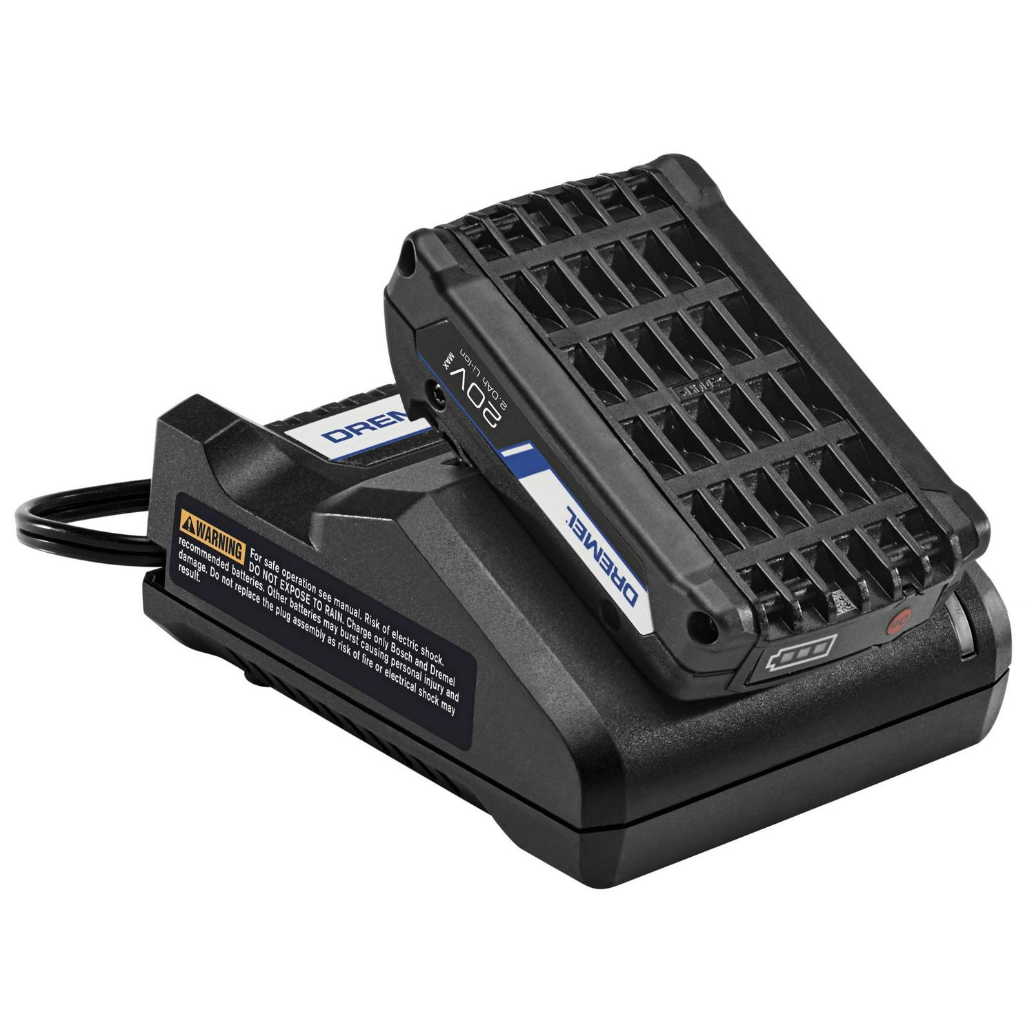 Dremel US20V-01 - 20V Max Cordless Ultra-Saw 1 Battery Tool Kit, (3) Cutting Wheels & Storage Bag, Ideal for Flush Cutting, Plunge Cutting and Surface Preparation - Image 8