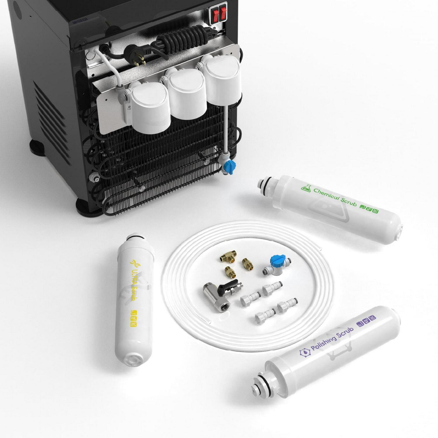 Drinkpod Elite 5 Series Bottleless Hot and Cold Water Cooler Dispenser with 3 Stage Purification, Complete Installation Kit and Cafe Connect - Image 11