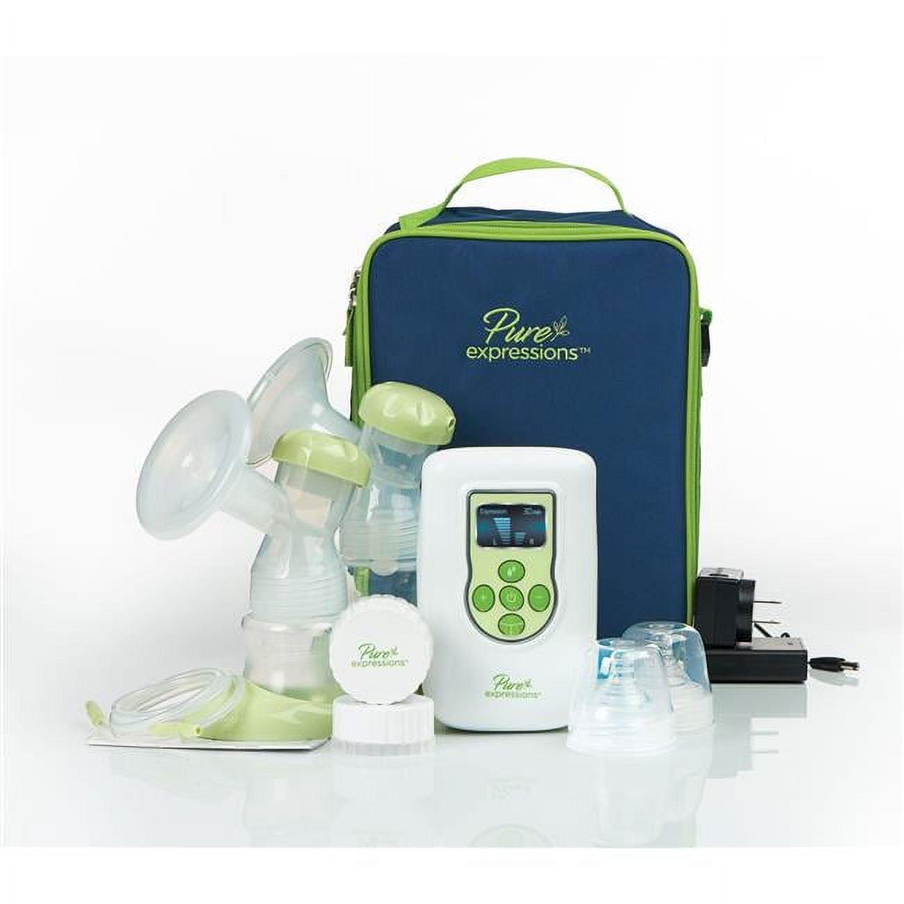 Drive Medical Pure Expressions Dual Channel Electric Breast Pump - White and light Green
