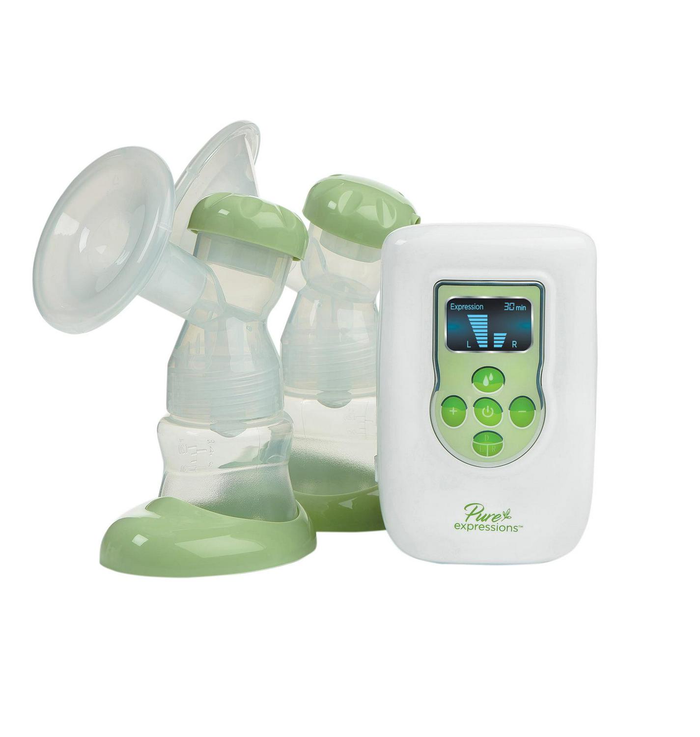 Drive Medical Pure Expressions Dual Channel Electric Breast Pump - White and light Green - Image 2
