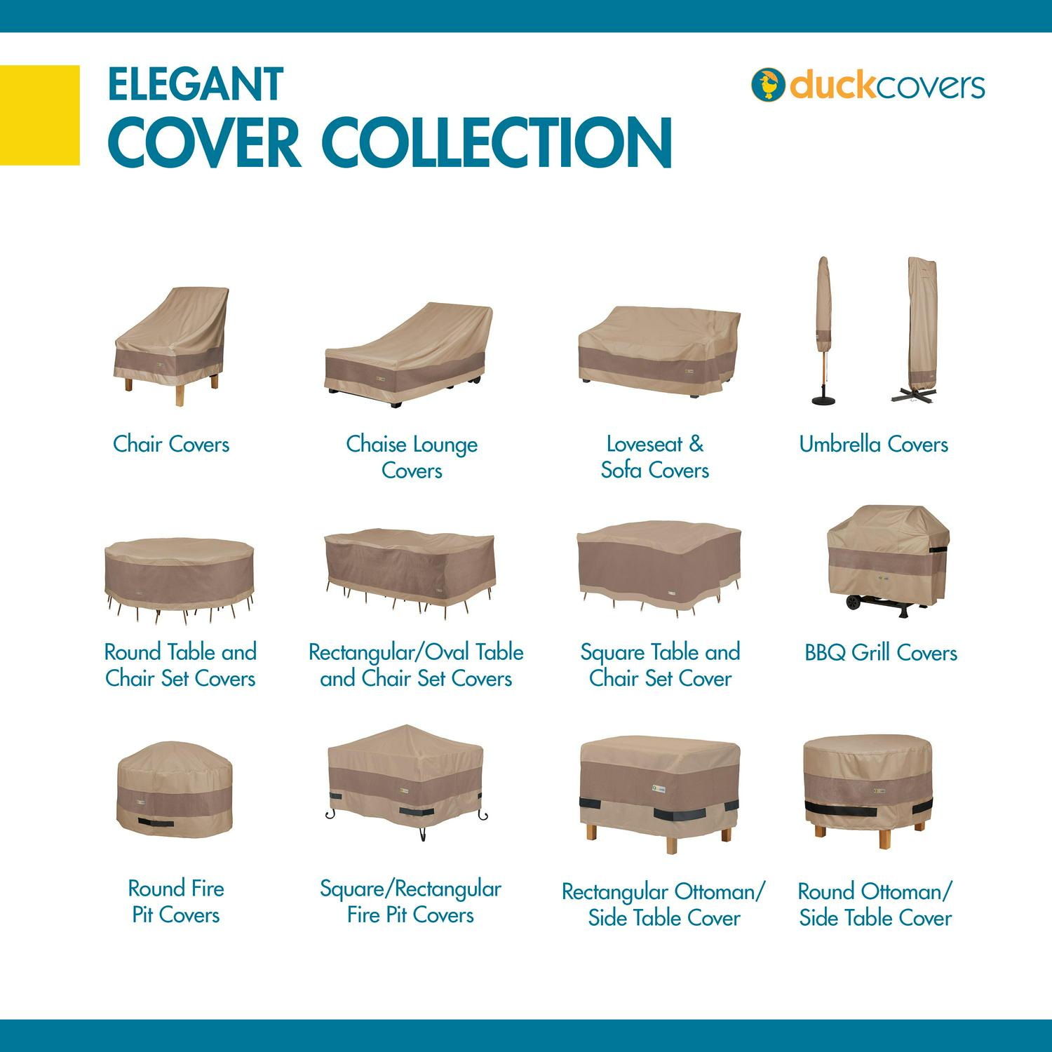 DUCKCOVERS® Elegant Waterproof Outdoor Dining Set Cover - Image 7