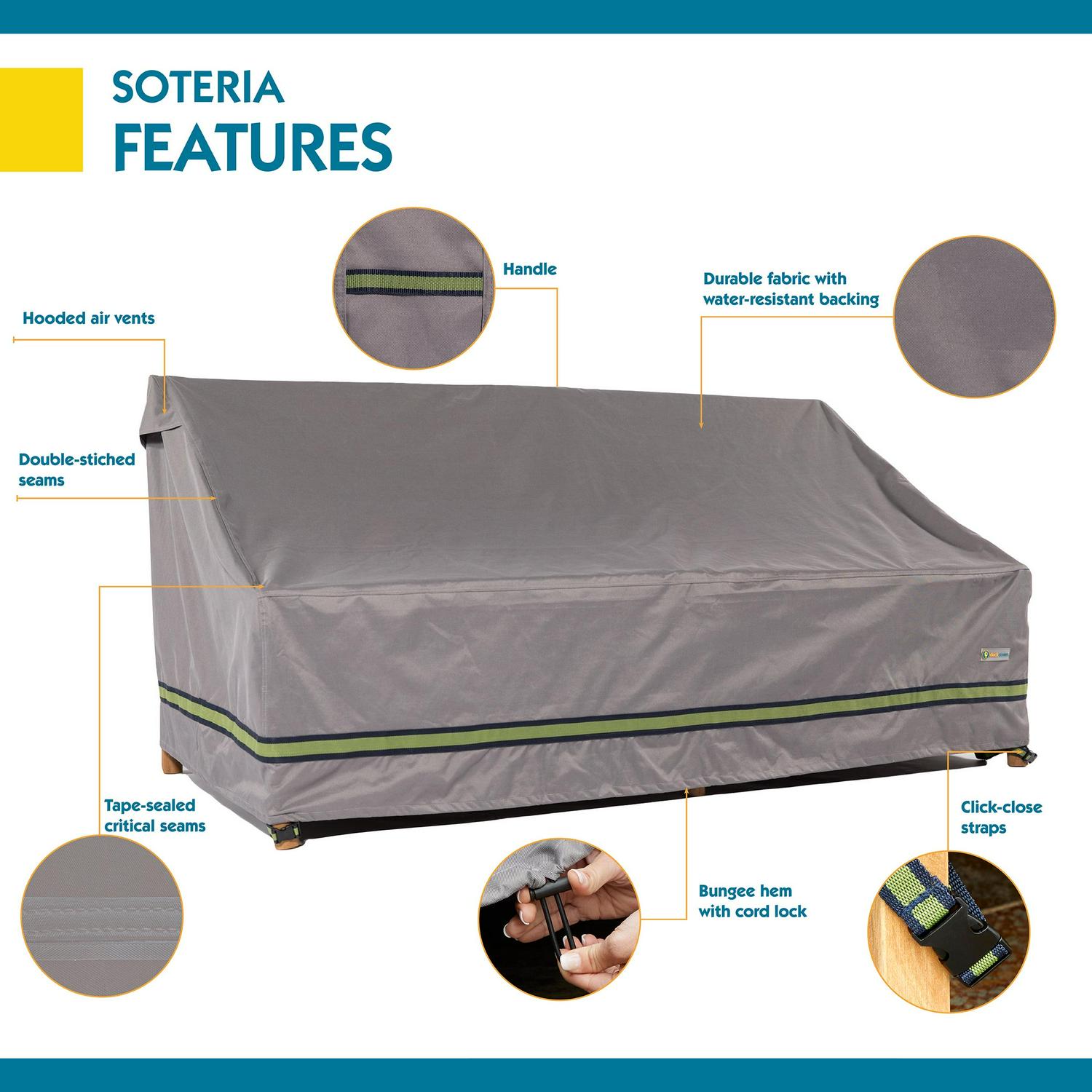 DUCKCOVERS® Soteria Waterproof Outdoor Sofa Cover - Image 10