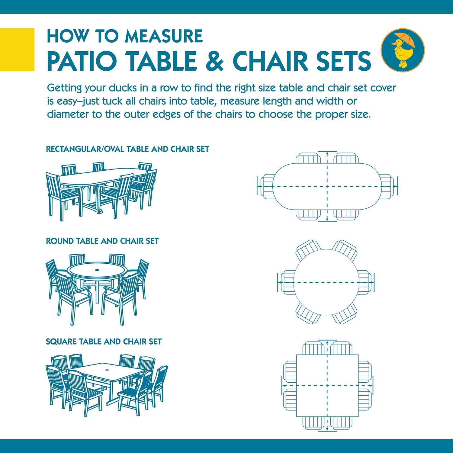 DUCKCOVERS® Soteria Waterproof Outdoor Dining Set Cover - Image 7