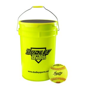 Dudley 12" NFHS Thunder Heat Fastpitch Softball 1-Dozen Bucket