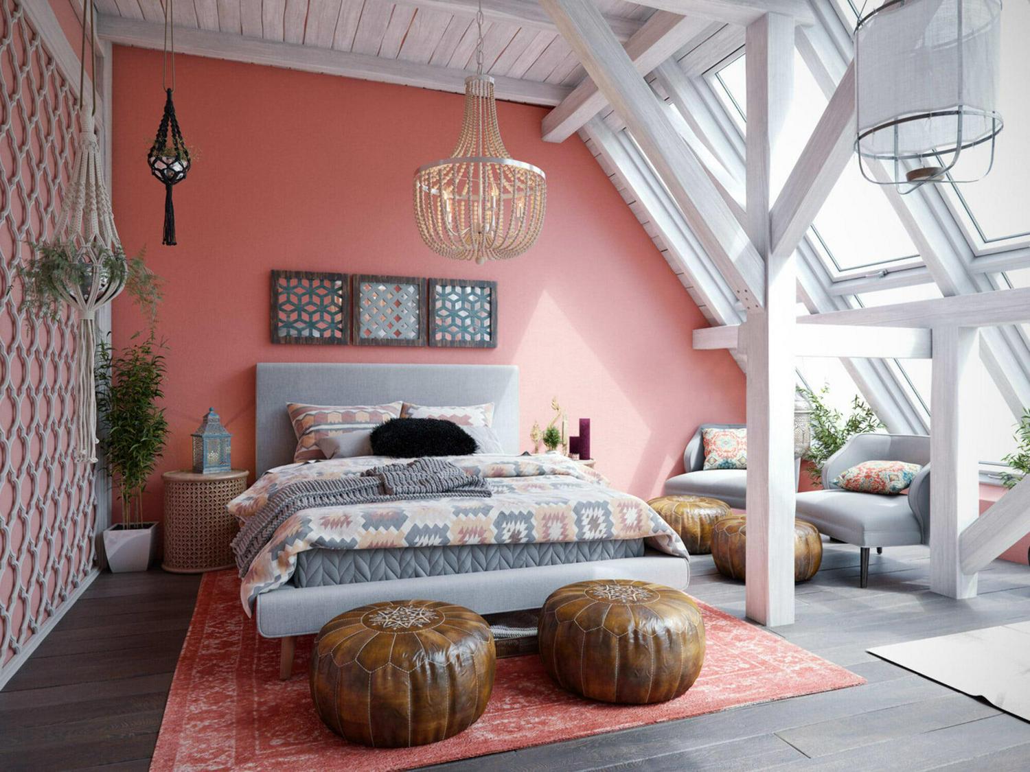 Dumas 5-Light Wood Bead Chandelier - Weathered White