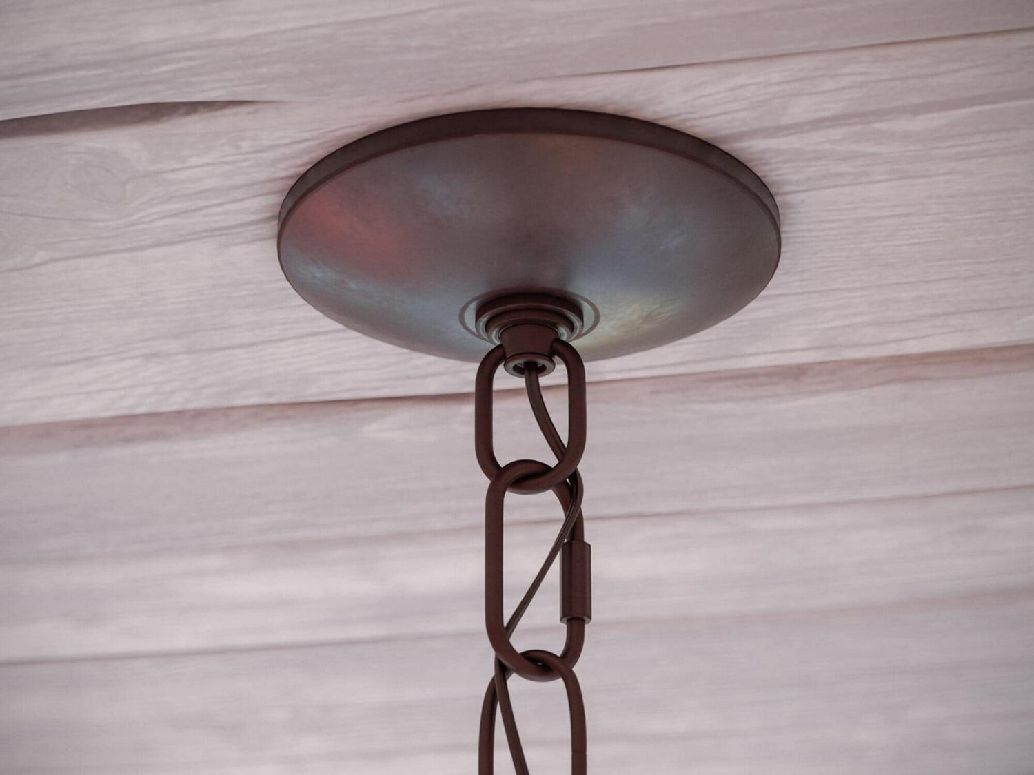 Dumas 5 Light Wood Bead Chandelier with Bronze Finish - Image 6