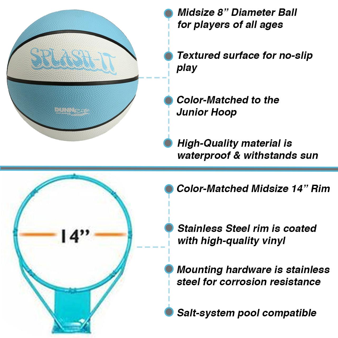Dunn Rite Junior Hoop Portable Pool Basketball Hoop Stainless Steel Rim (B880) - Image 7