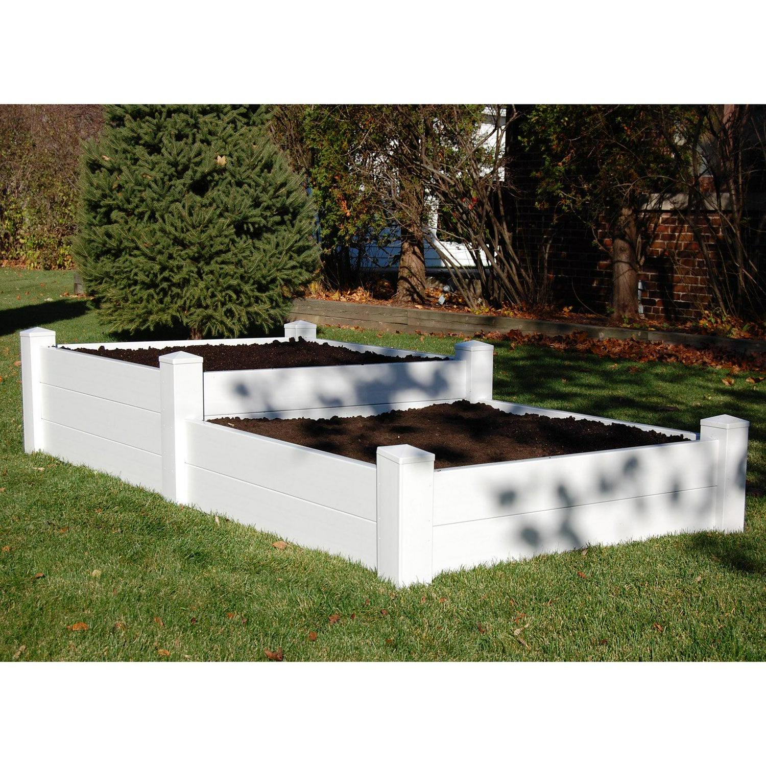 DuraTrel Split Level 4' x 8' Raised Planter Bed