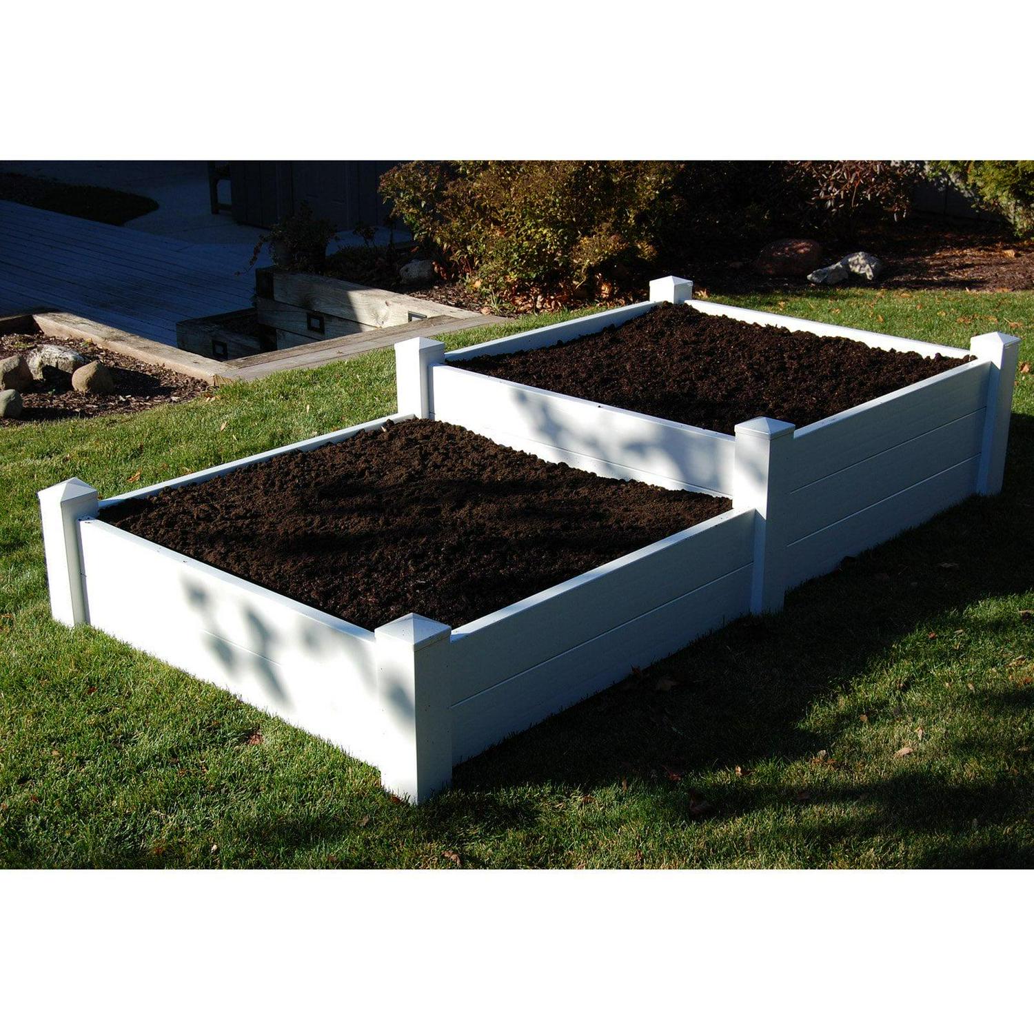 DuraTrel Split Level 4' x 8' Raised Planter Bed - Image 2