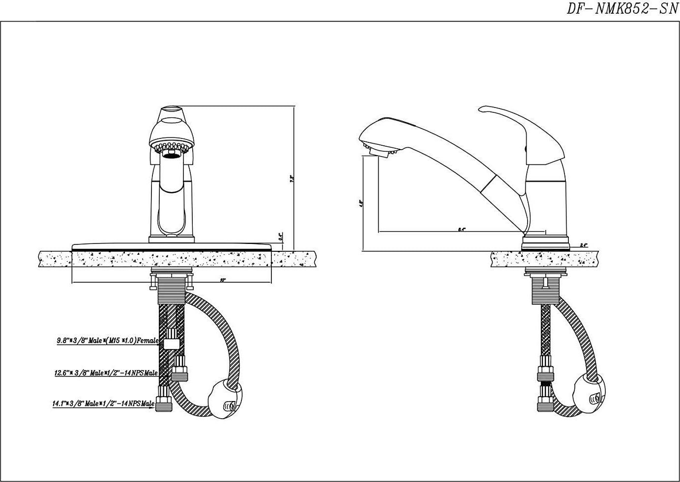 Dura Faucet Designer Pull-Out RV Kitchen Faucet - Chrome Polished - Image 5
