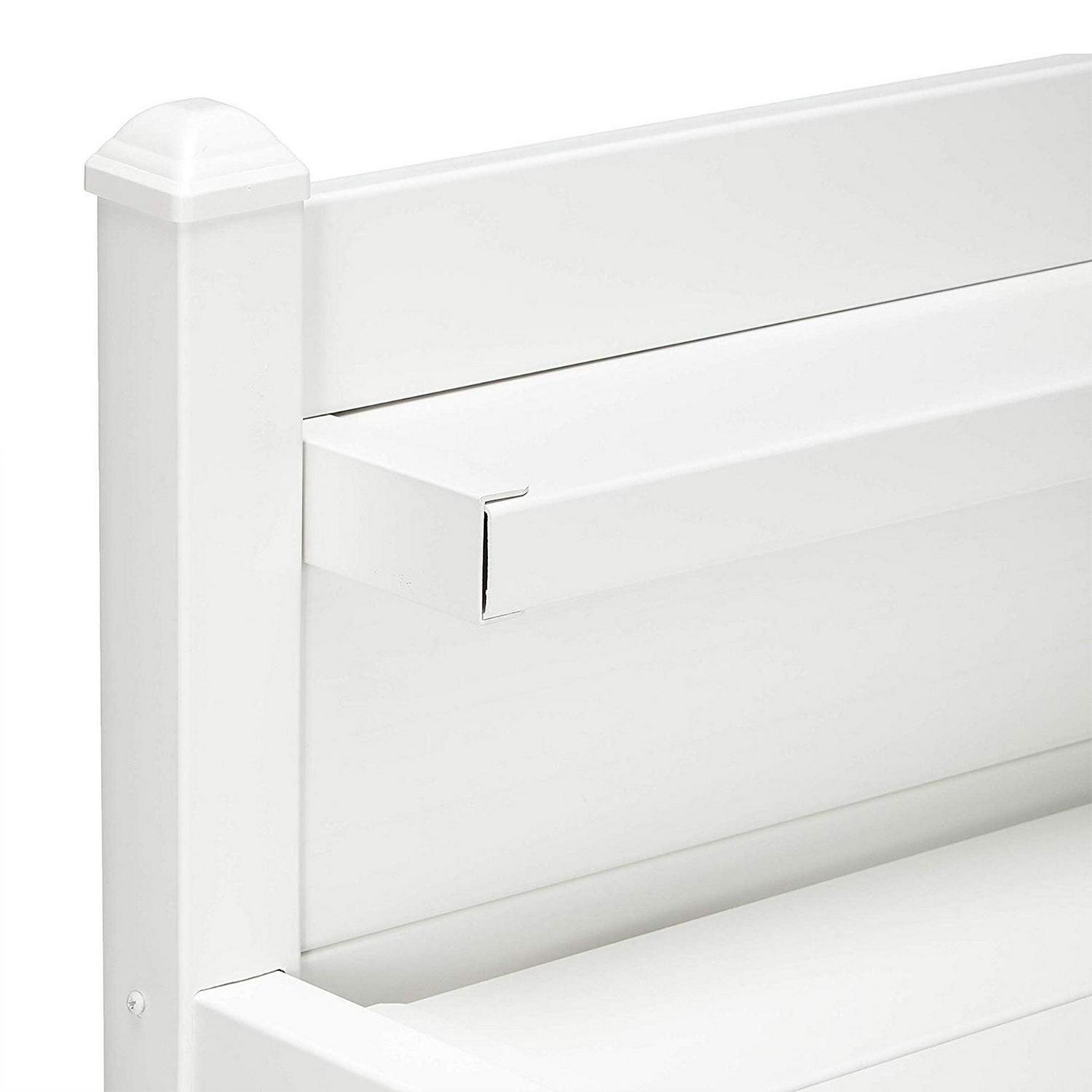 Dura-Trel Greenfield Outdoor Table, Gardening Supplies Potting Bench, White - Image 4