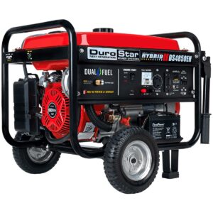 DuroStar DS4850EH 4850-Watt/3850-Watt Dual Fuel Propane/Electric Start Gasoline Powered Portable Generator