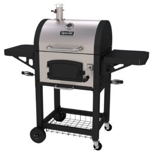 Dyna-Glo 20.50 in. W, Stainless Heavy-Duty Charcoal Grill with Wheels