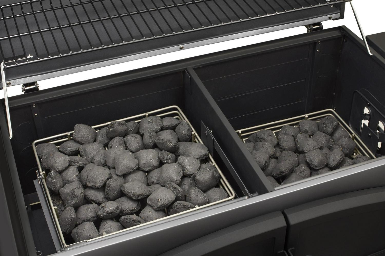 Dyna-Glo X-Large Premium Dual Chamber Charcoal Grill - 32.in W of Cooking Area Stainless Steel - Image 6