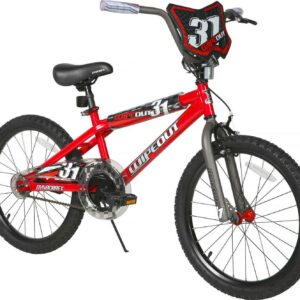 20" Dynacraft Wipeout Boys Bike, BMX, Red, Kids Age 7-14 Years