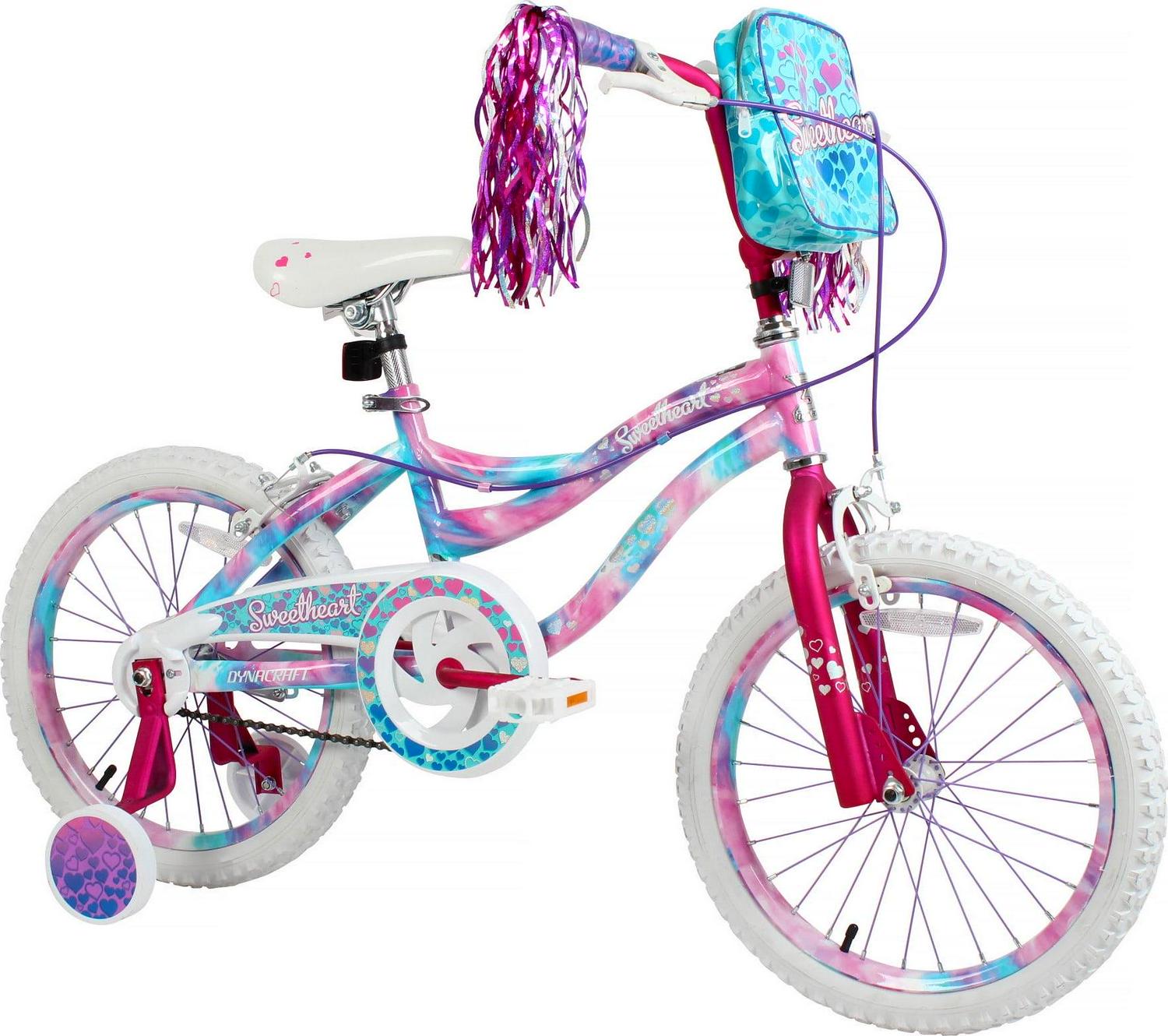 Dynacraft Sweetheart 18-inch Girls Bike – Stylish, Fun Ride for Ages 6-9, Perfect for Young Adventurers