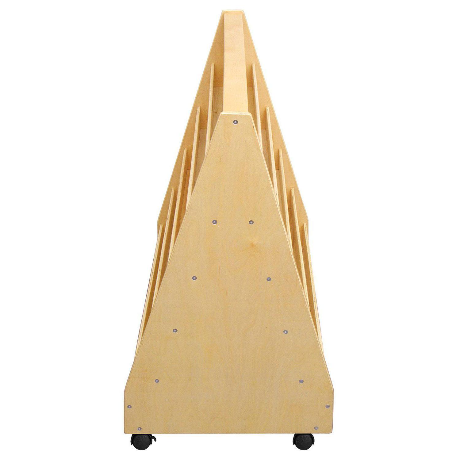 ECR4Kids Double-Sided Mobile Book Display, Natural - Image 3