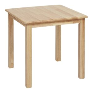 ECR4Kids 24in Square Hardwood Table with 22in Legs, Honey