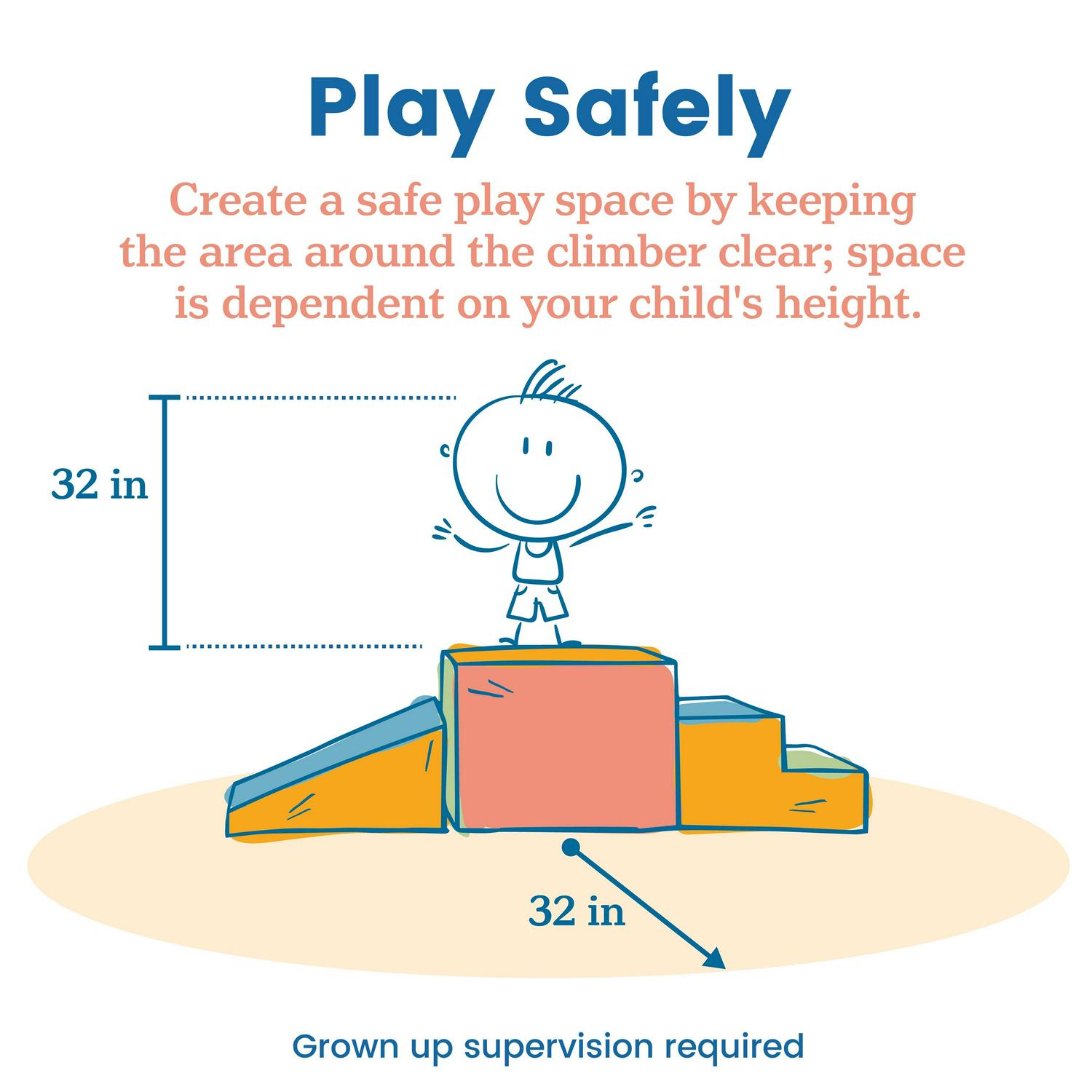 ECR4Kids SoftZone Little Me Wall Climb and Slide, Assorted, 6-Piece - Image 6