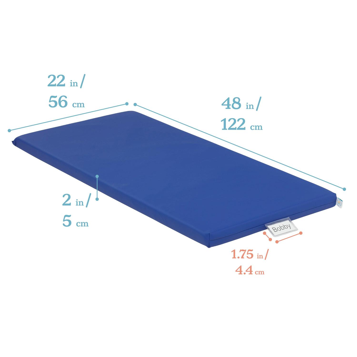 ECR4Kids SoftZone Rainbow Rest Mat, 2in, Assorted, 5-Piece - Image 2
