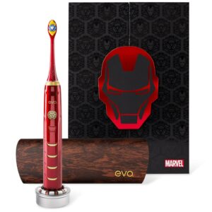EVO IRM-1 Rechargeable Iron Man Sonic Toothbrush with Travel Case for Adults, Collector's Edition
