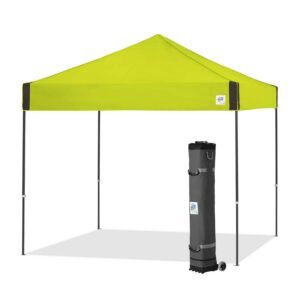 E-Z Up® Pyramid Instant Shelter - Outdoor Canopy/Shelter, 10' x 10', Limeade (Yellow)