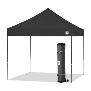 E-Z Up® Vantage Instant Shelter® Outdoor Canopy, 10' x 10', Black, Assembled Width 120"