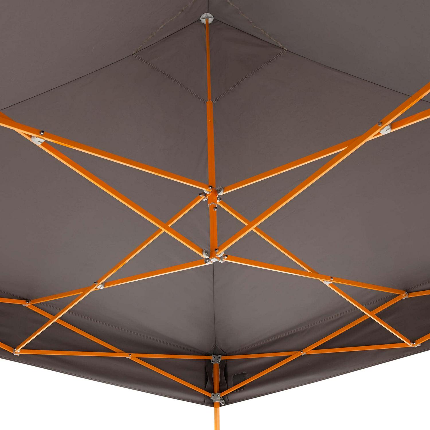 E-Z Up® Vantage Instant Shelter® Outdoor Canopy, 10' x 10', Black, Assembled Width 120" - Image 2