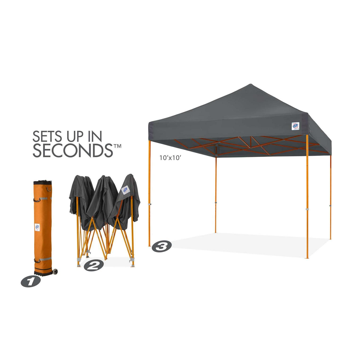 E-Z Up® Vantage™ Instant Shelter® Outdoor Canopy , 10' x 10', White, Assembled Width 120" - Image 6