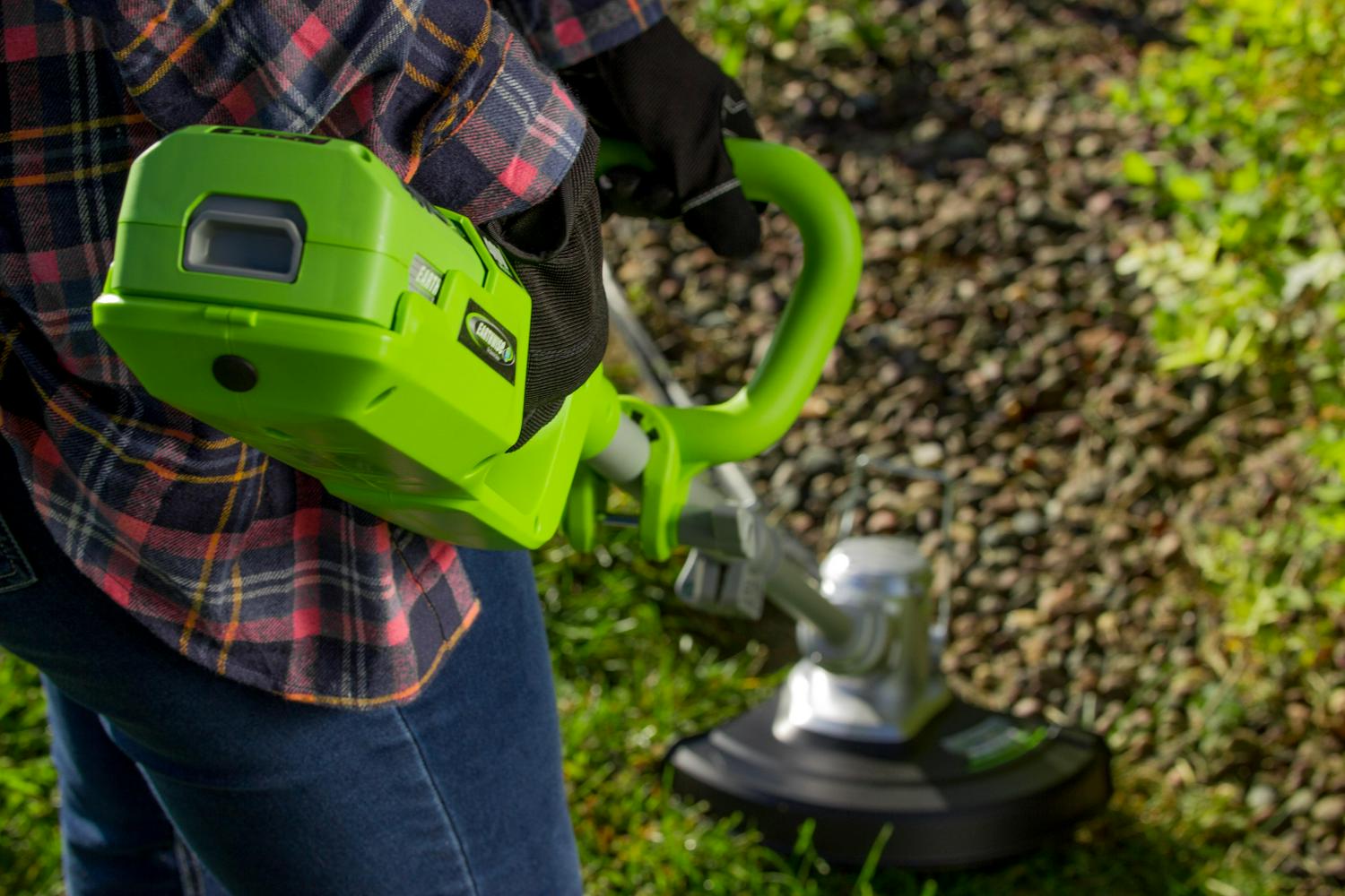 Earthwise LST04012 40-Volt Lithium Ion cordless electric 12" String Trimmer (2Ah Battery and Charger Included) - Image 7