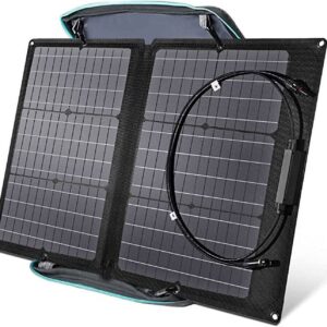 EF EcoFlow 60W Portable Solar Panel for Power Station, Foldable Solar Charger with Adjustable Kickstand, Waterproof IP67 for Outdoor Camping,RV,off Grid System
