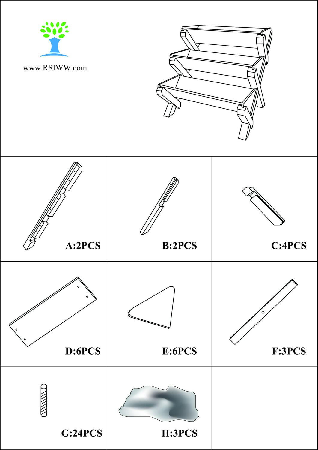Eden Waterfall Garden Table - Image 6