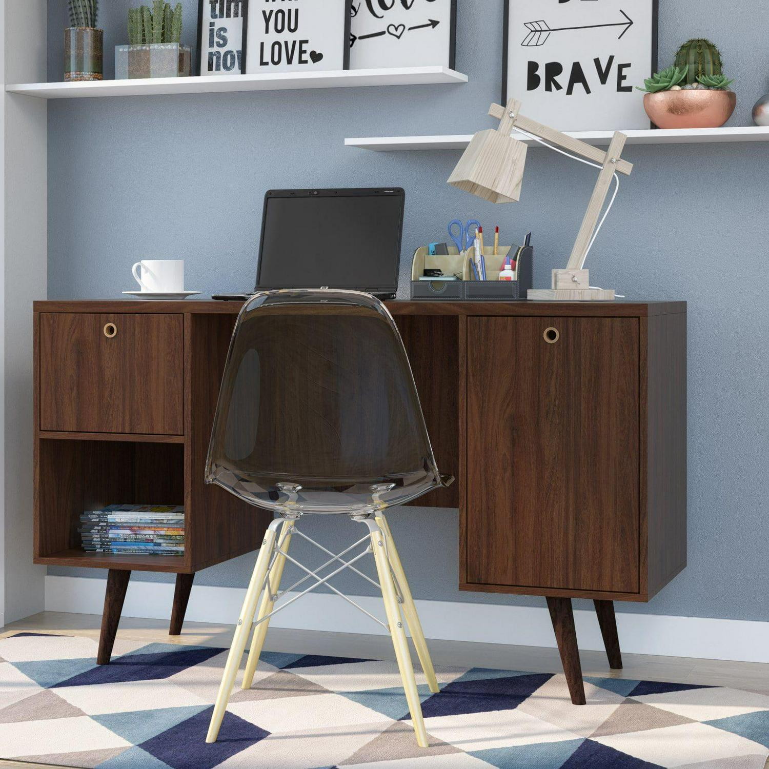 Edgar Office Desk in Dark Brown - Image 5