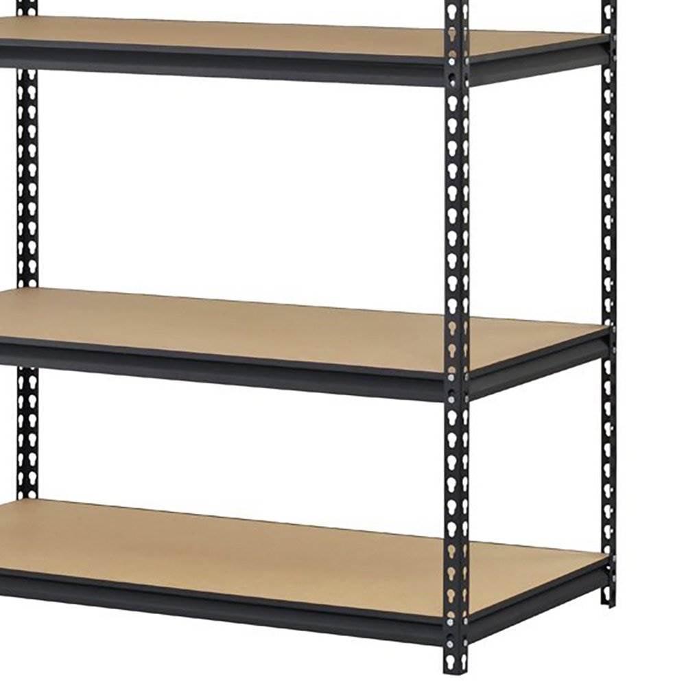 Edsal 5 Shelf 4000 Lb. 48x18x72" Adjustable Storage Rack Shelves (2 Pack) - Image 6
