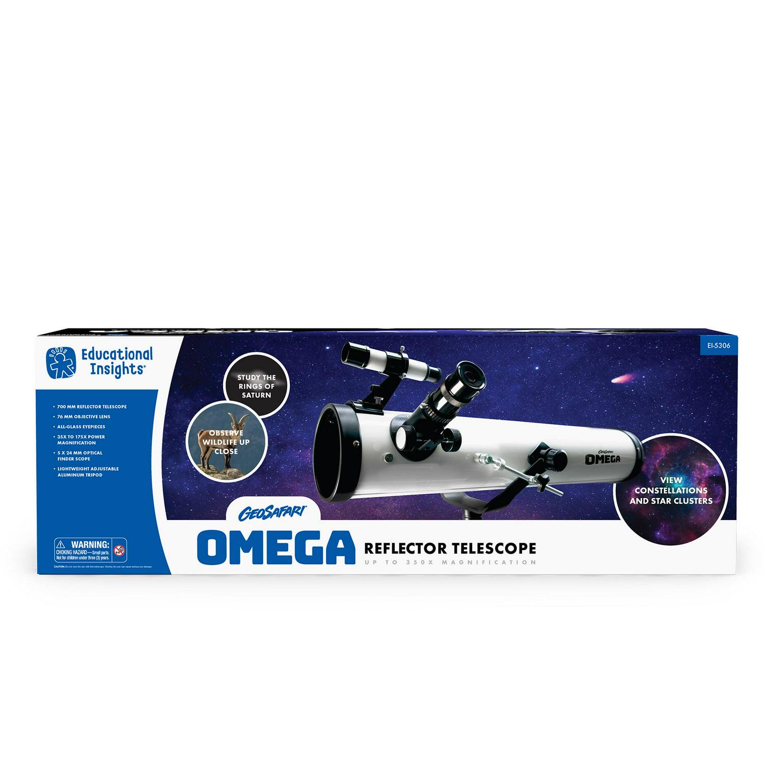 Educational Insights Omega Reflector Beginner Telescope, Children's STEM Learning, Ages 8+ - Image 6